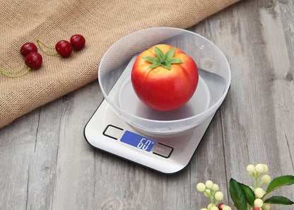 Rechargeable Kitchen Scale LCD Display Stainless Steel Electronic Scales Home Jewelry Food Snacks Weighing Baking Tools