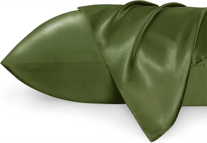 Bedsure Satin Pillowcase for Hair and Skin - Silky Pillowcase with Envelope Closure, Similar to Silk Pillow Cases